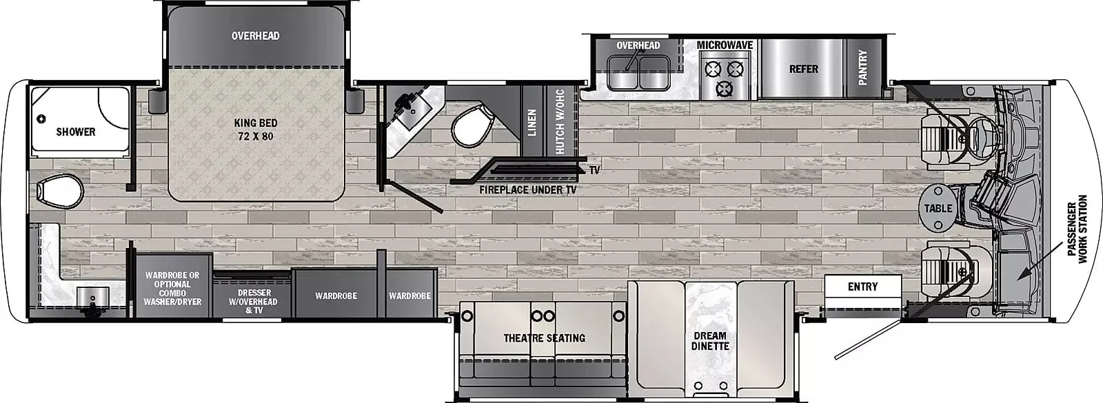 2026 Forest River Georgetown 5 Series 34H5 - Floor plan