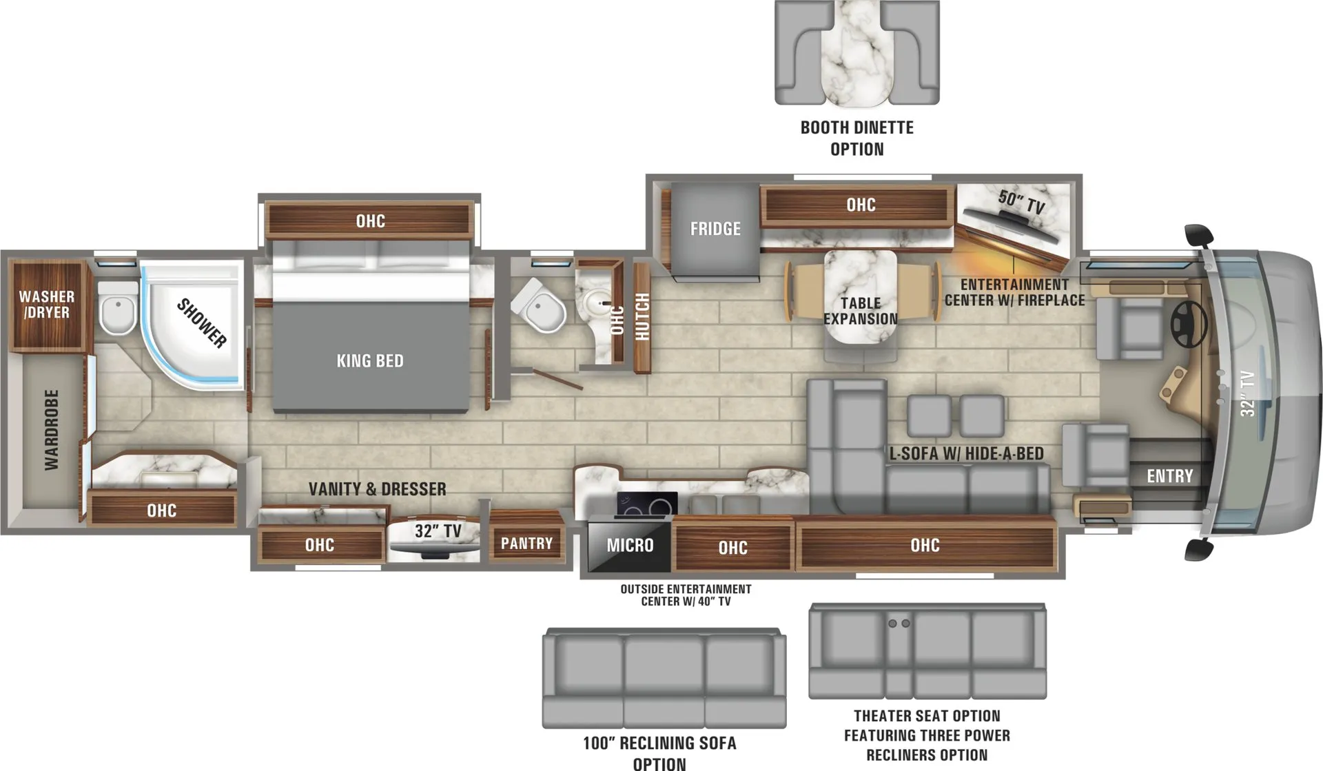 2018 Entegra Coach Anthem 44B - Floor plan