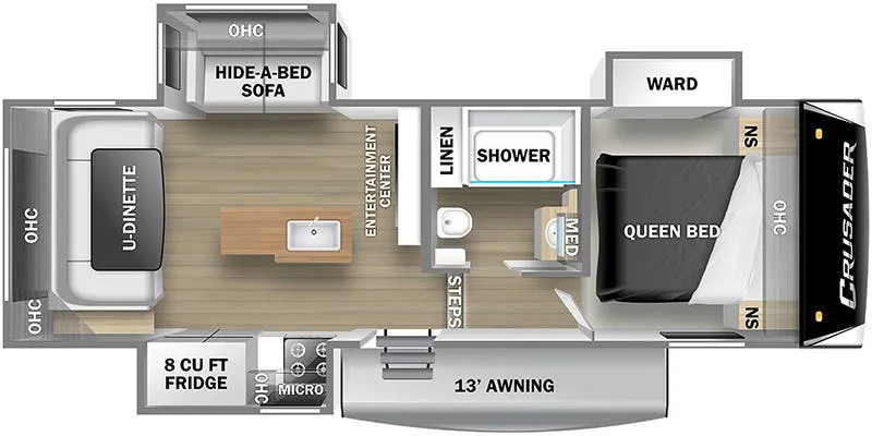 Prime Time Crusader Lite 25RD floor plan