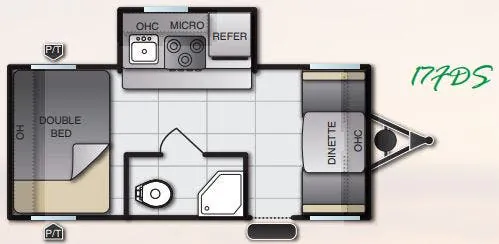 Pacific Coachworks Sea Breeze 17FDS floor plan