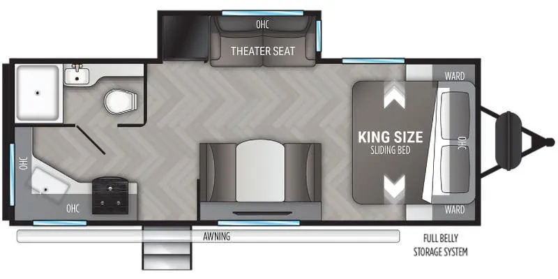 Cruiser RV Shadow Cruiser SC227MLS floor plan