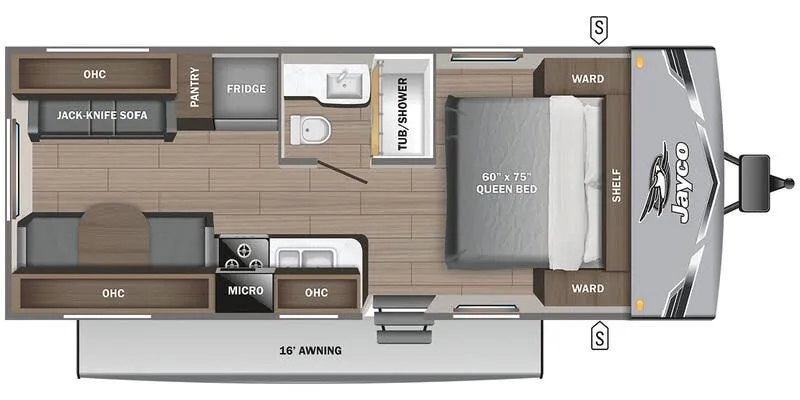 2025 Jayco Jay Flight SLX 210QB - Floor plan