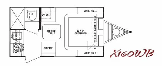 Cruiser RV Fun Finder X X160WB floor plan