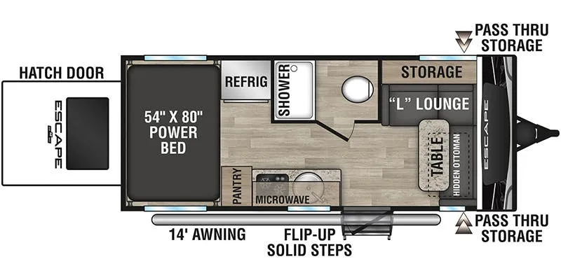 K-Z Escape E18 Hatch floor plan