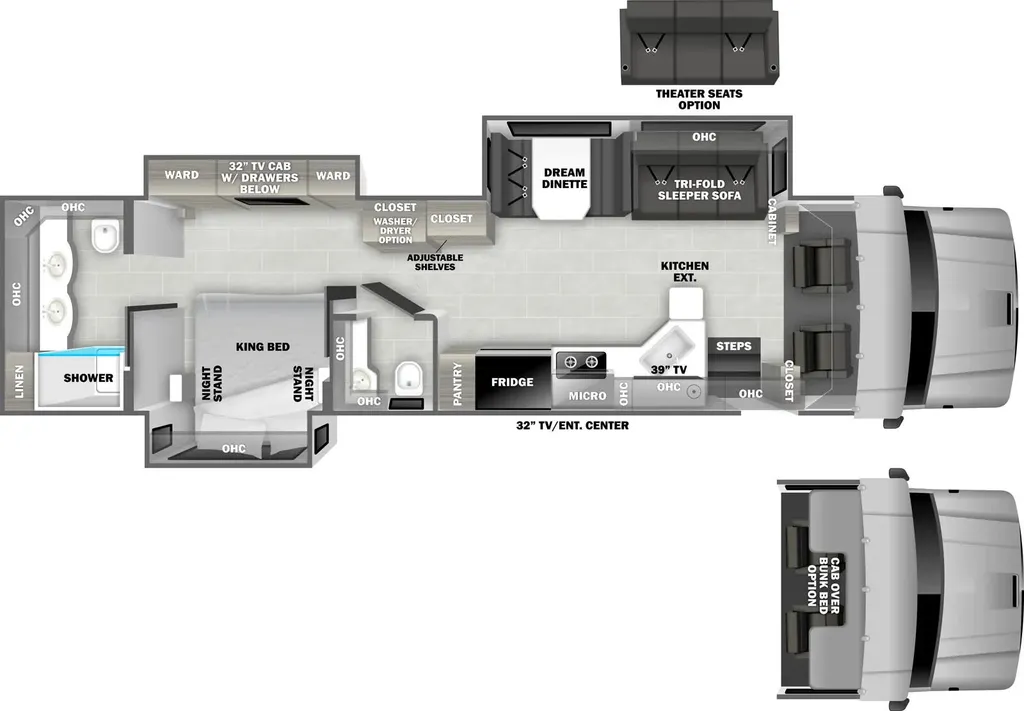 2027 Dynamax DynaQuest XL 3700RB floor plan