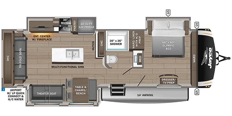 2025 Jayco Eagle 294CKBS - Floor plan
