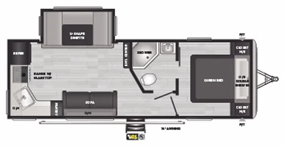 2022 Keystone Springdale 242RKWE - Floor plan
