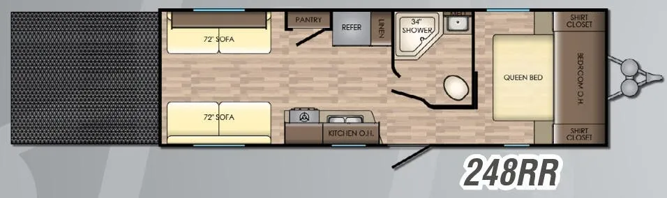CrossRoads Zinger Lite 248RR floor plan