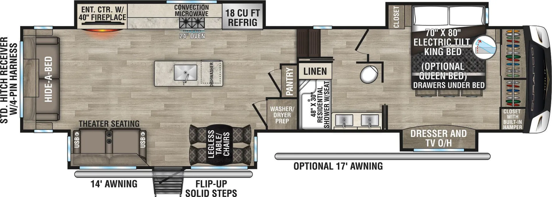 K-Z Durango Gold G383RLQ floor plan
