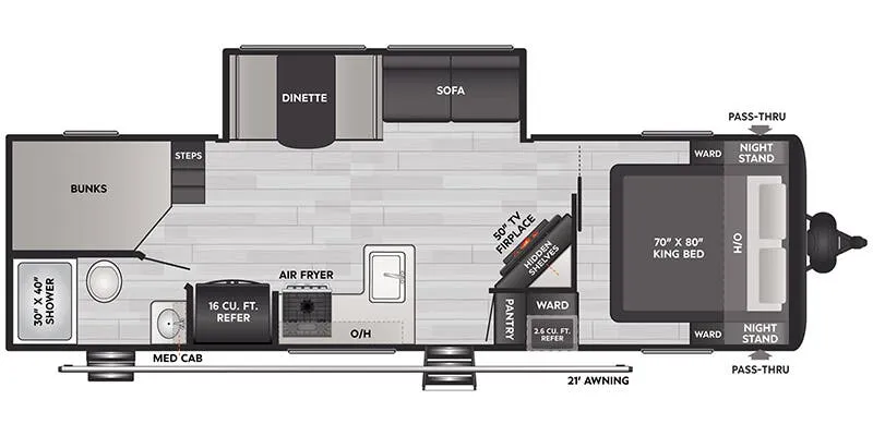 Keystone Coleman Lantern 28BHS floor plan