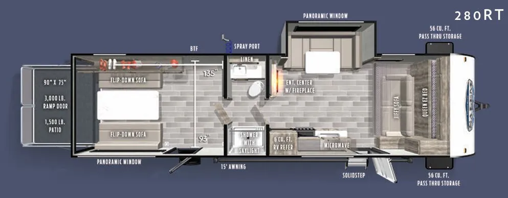 Forest River Salem FSX 280RT floor plan