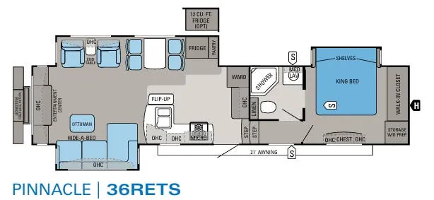 Jayco Pinnacle 36RETS floor plan