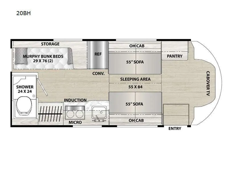 2026 Coachmen Cross Trail EV 20BH floor plan