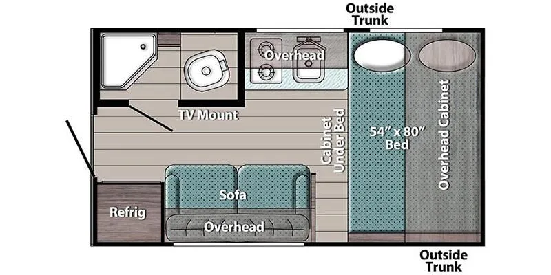 Gulf Stream Trailmaster Super Lite Super-Lite 14RE floor plan