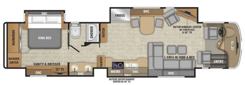 Entegra Coach Anthem 42DEQ floor plan