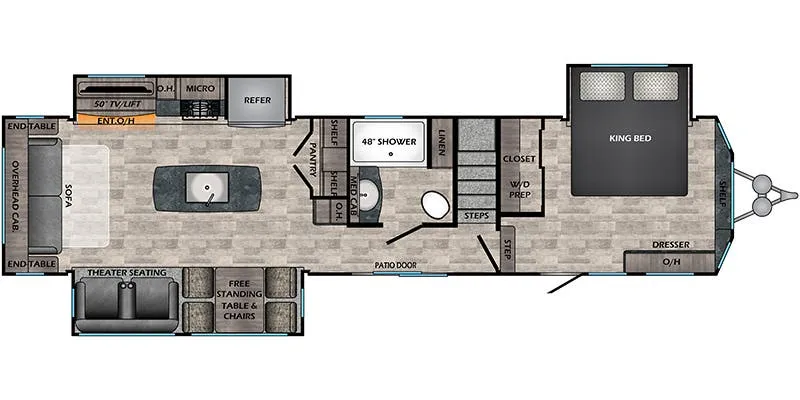CrossRoads Hampton HP375DBL floor plan