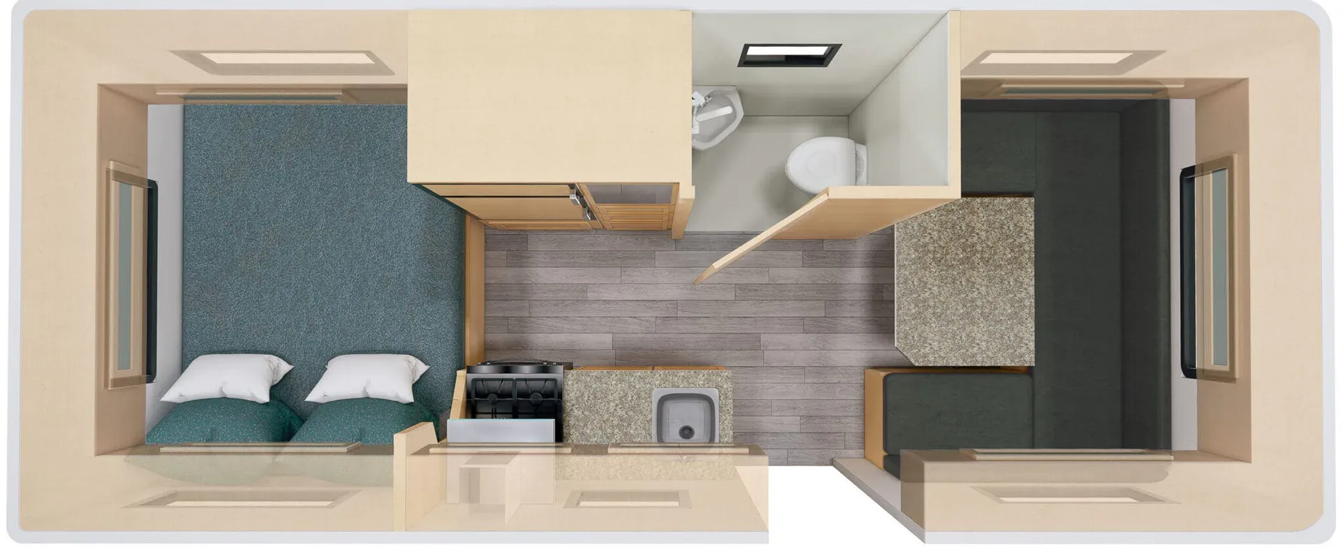 Escape Trailer Escape 21NE F1 floor plan