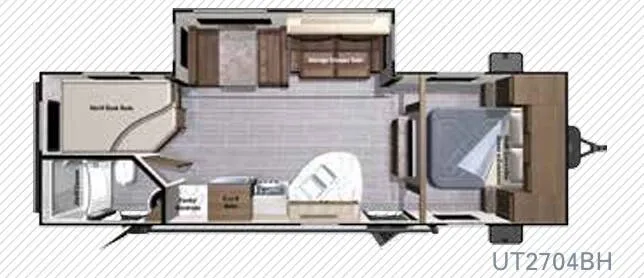 Highland Ridge Open Range Ultra Lite UT2704BH floor plan