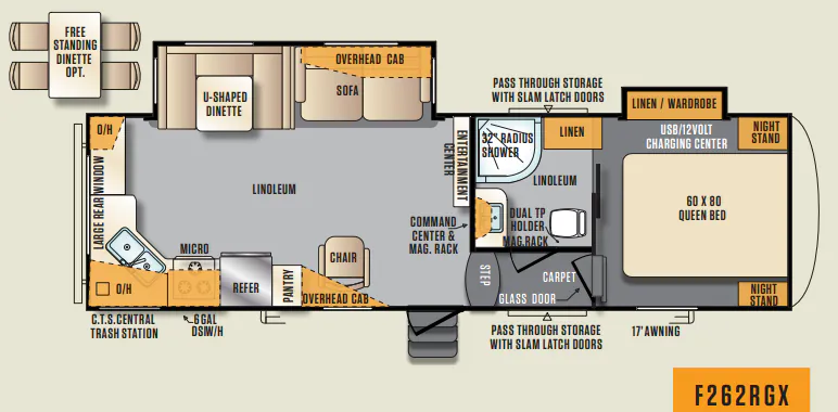 Forest River Wildcat Maxx 262RGX floor plan