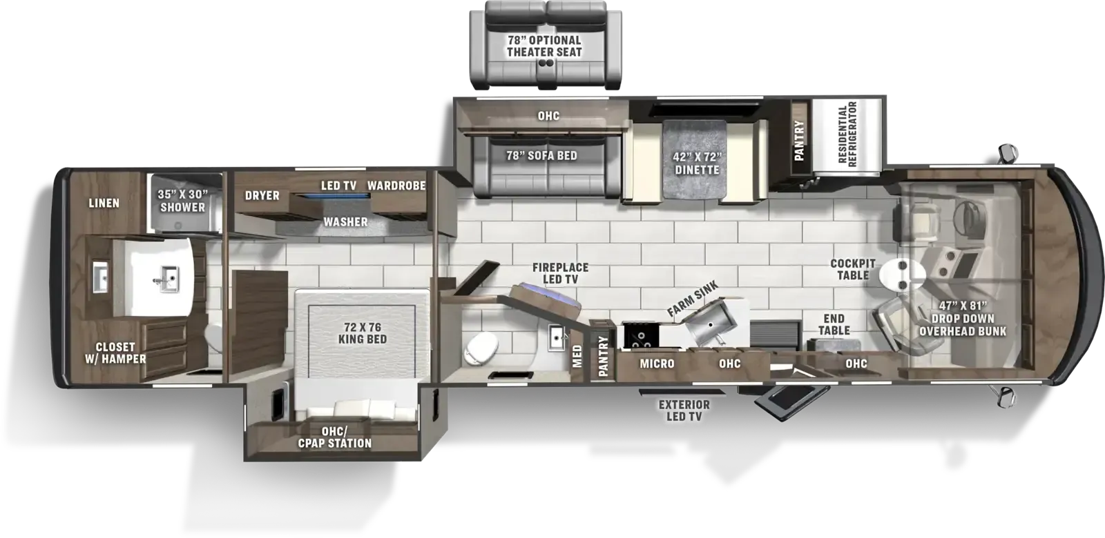 Coachmen Sportscoach SRS 365RB floor plan