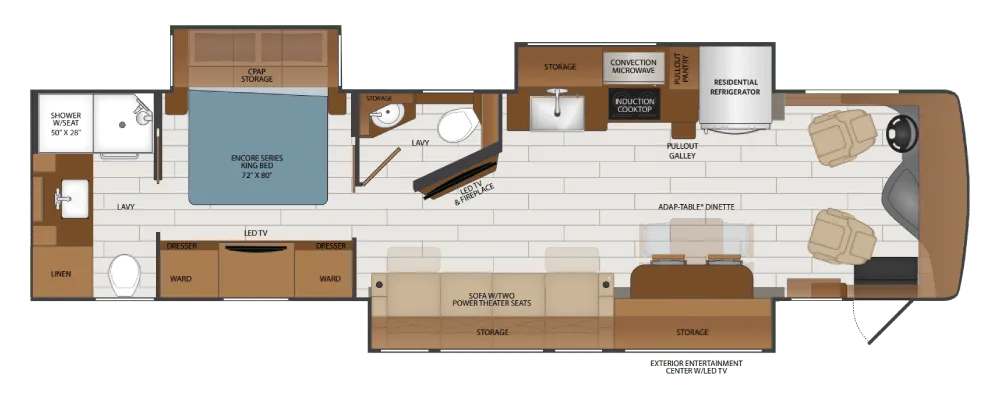 Fleetwood Frontier 37S floor plan