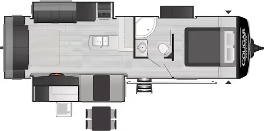 2020 Keystone Cougar 29RLKWE - Floor plan