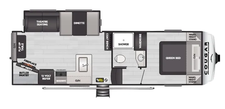 Keystone Cougar Sport 2400RE floor plan
