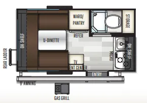 Forest River Flagstaff E-Pro E14FK floor plan