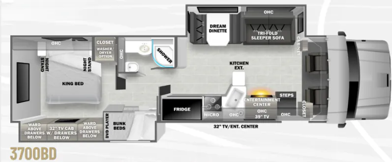 Dynamax Corp DynaQuest XL 3700BD floor plan