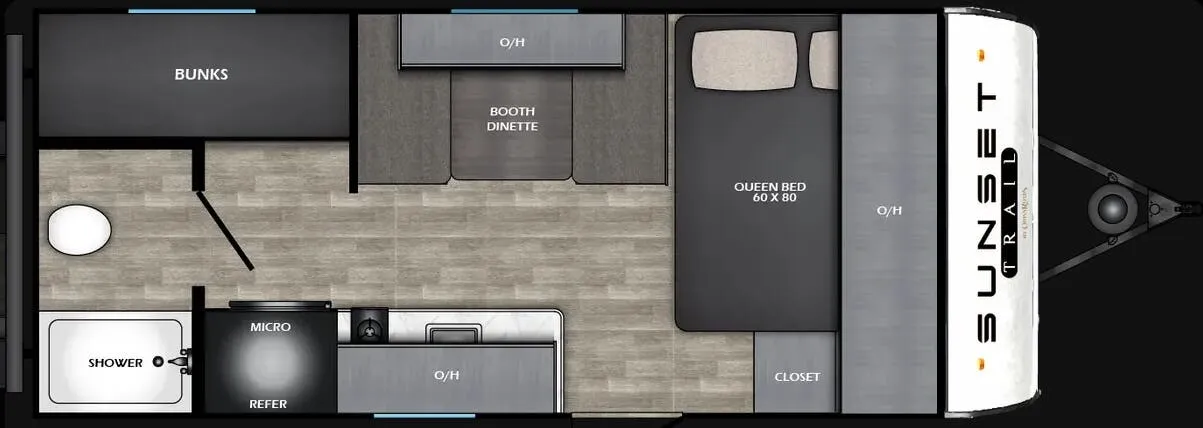 CrossRoads Sunset Trail Select 17BHS floor plan