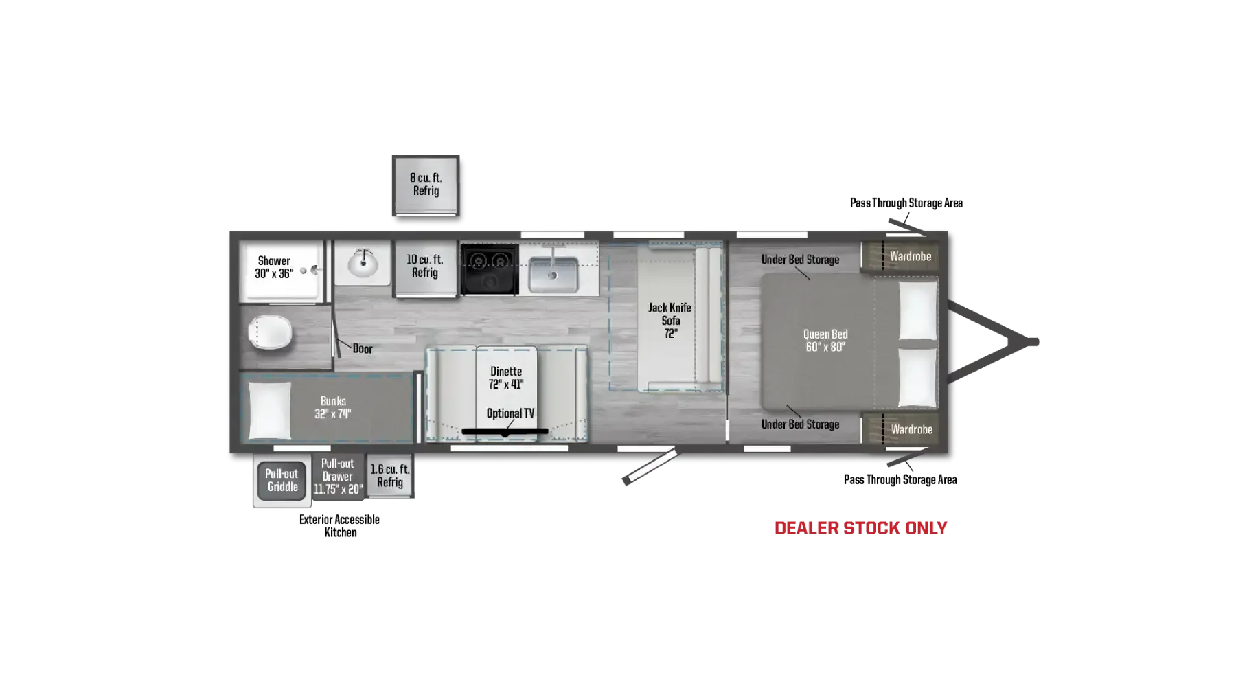 Winnebago Access 26BH floor plan