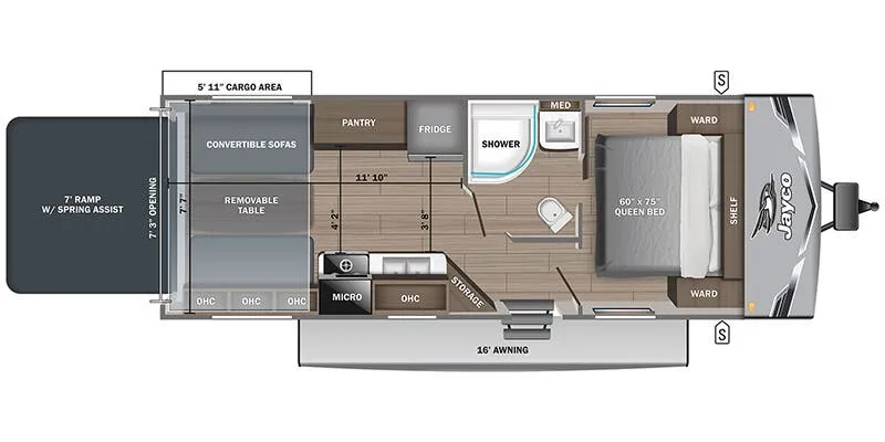 Jayco Jay Flight 236TH floor plan