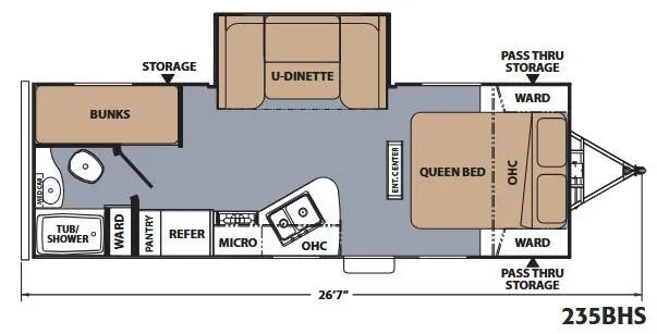 Coachmen Apex 235BHS floor plan