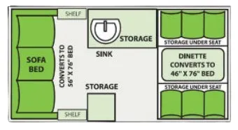 Aliner Scout BASE floor plan