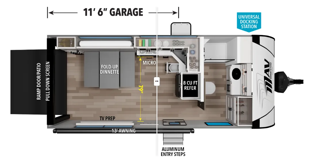 2026 Grand Design Momentum MAV 17MAV - Floor plan