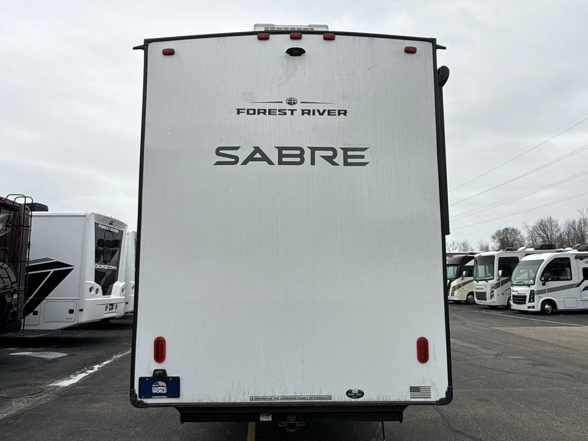 2026 Forest River Sabre 33RLP — off campside