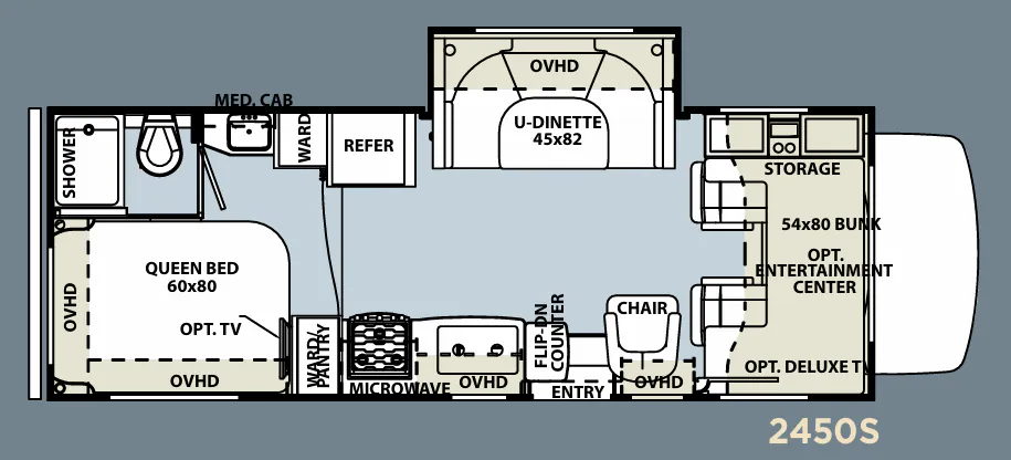 Forest River Sunseeker 2450S floor plan