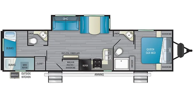 Heartland Sundance Ultra-Lite SDTT 326 BH floor plan