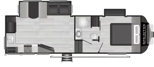 Keystone Sprinter 25ML floor plan