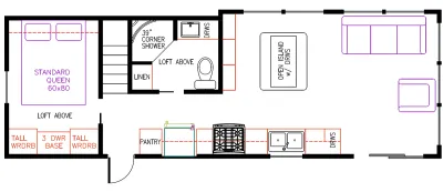 Elevation Park Model Company 5 Series 5-111 floor plan