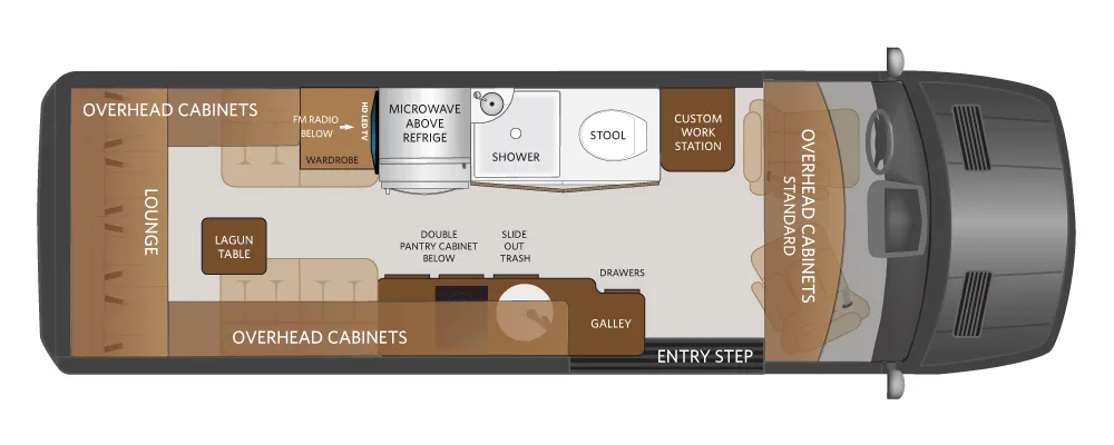 Fleetwood Xcursion SL2 floor plan