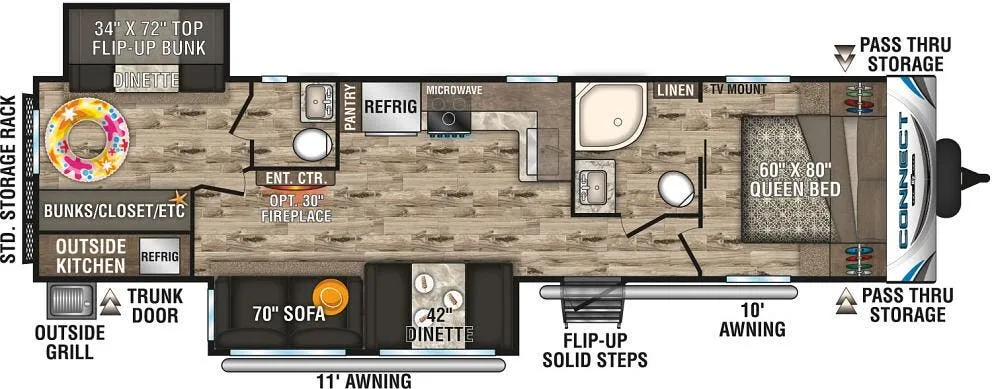 K-Z Connect C322BHK floor plan
