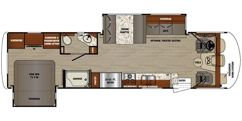 2019 Forest River Georgetown 5 Series 31R5 - Floor plan
