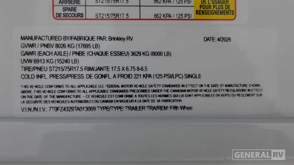 2026 Brinkley Model Z 3610, Photos photo 44