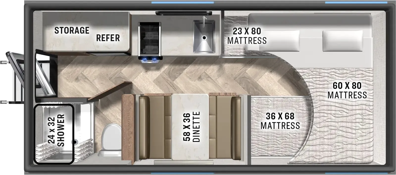 Palomino O.V.E. 15.2 floor plan