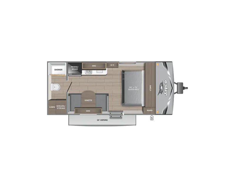 2027 Jayco Jay Flight Sport Edition 170FQW — Floor plan