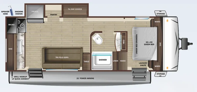 Highland Ridge Open Range Range Lite 232MD floor plan