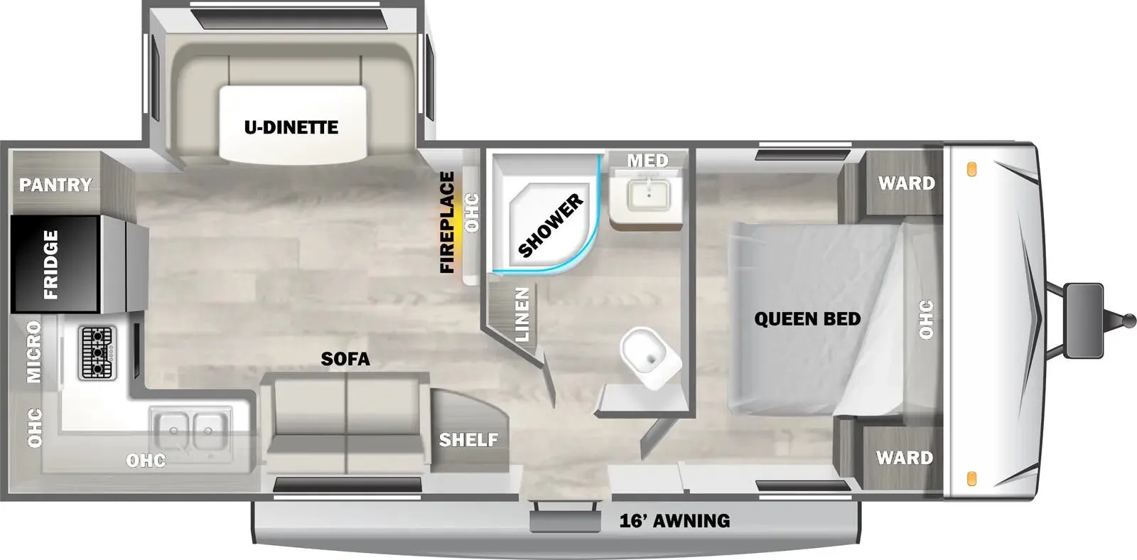 Forest River EVO Lite 2460RKX floor plan