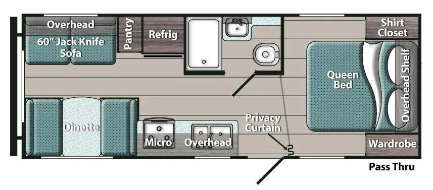 Gulf Stream Innsbruck Lite Ultra-Lite 22RSD floor plan