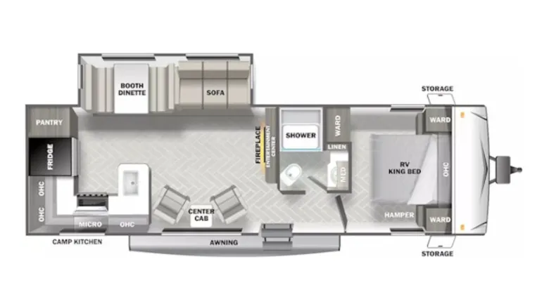 Forest River EVO T2792 floor plan